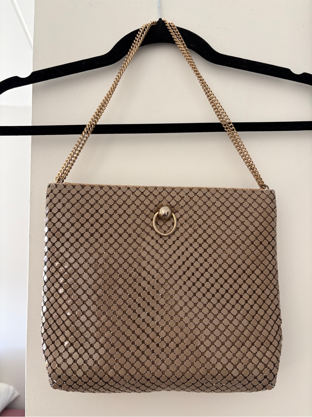 Vintage Chain-Handle Shoulder Bag